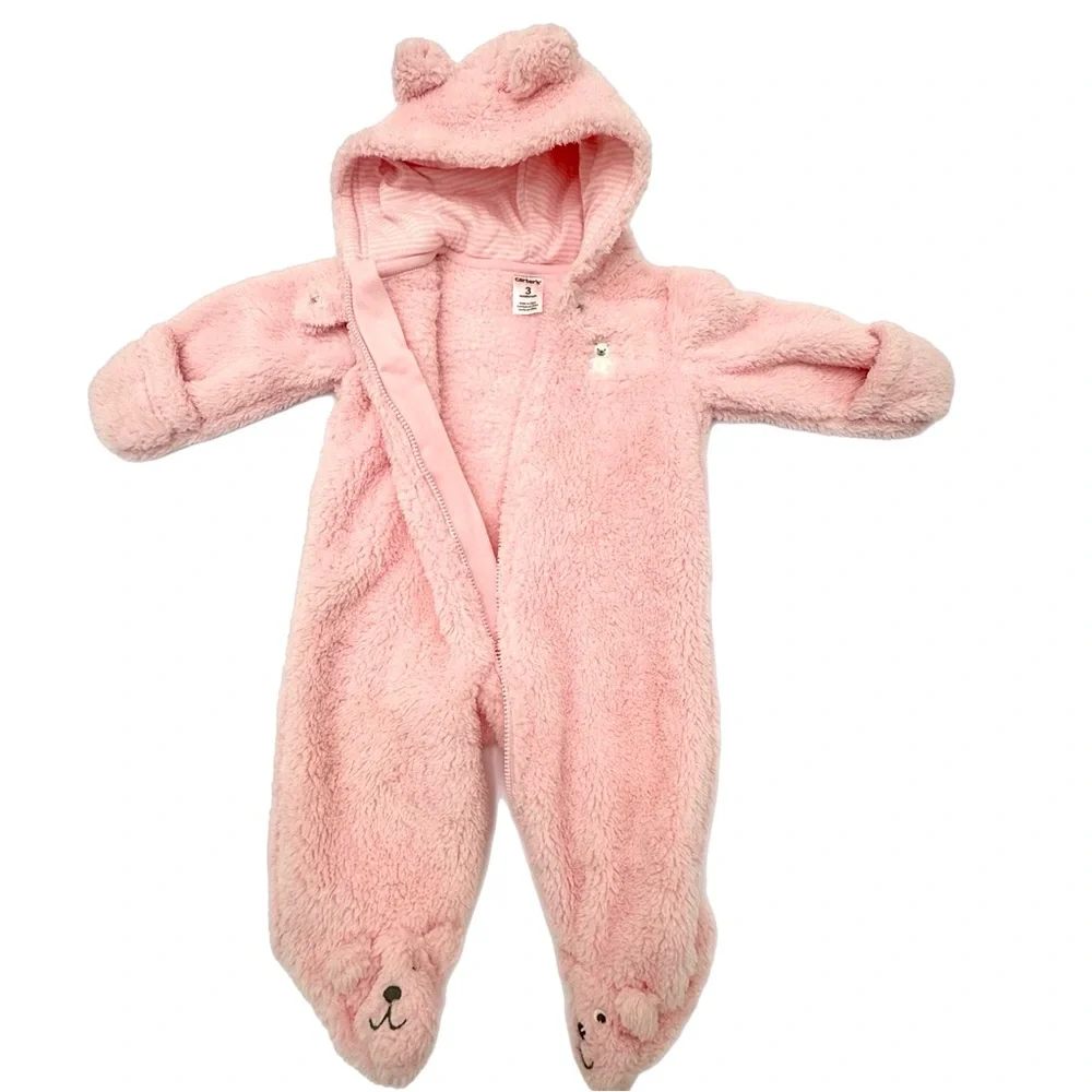 Carter's‎ Blush Pink Hooded Footie